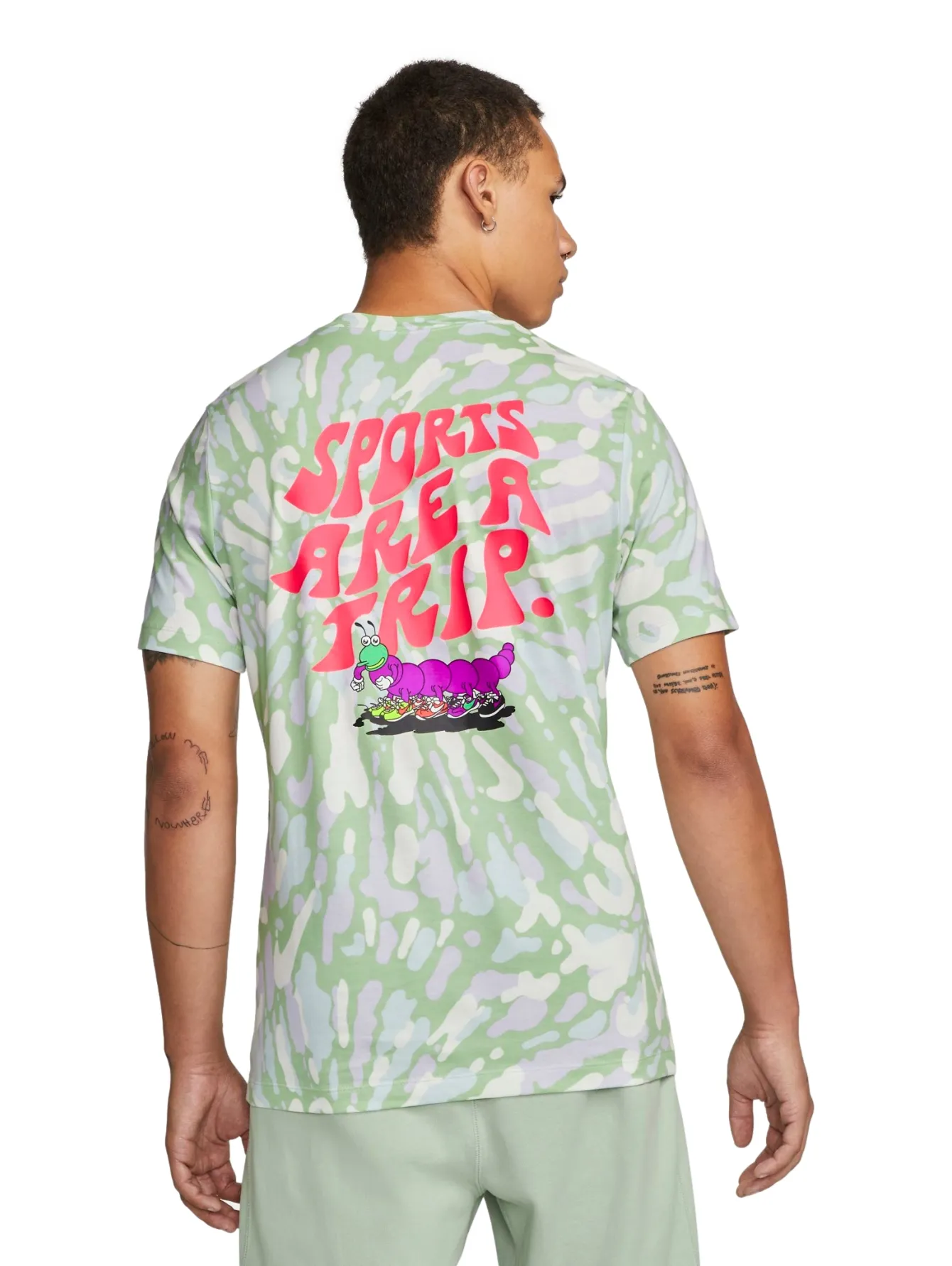 Playera Nike Sportswear Black Ligth Tie Dye Para Hombre