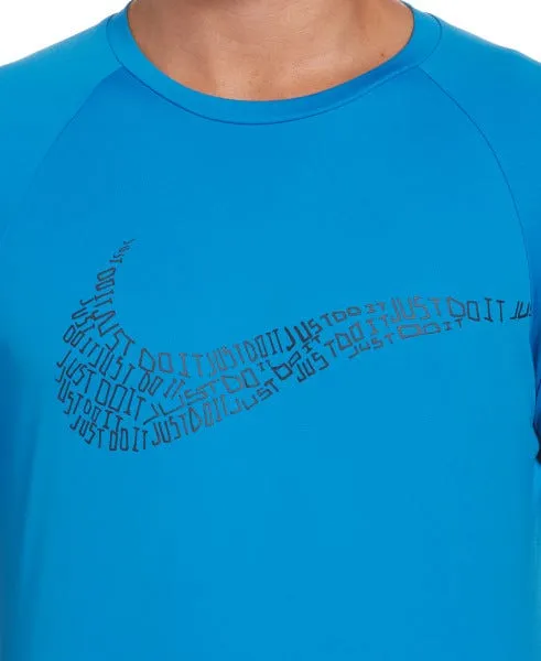Polera Entrenamiento Hombre Nike Hydroguard Azul