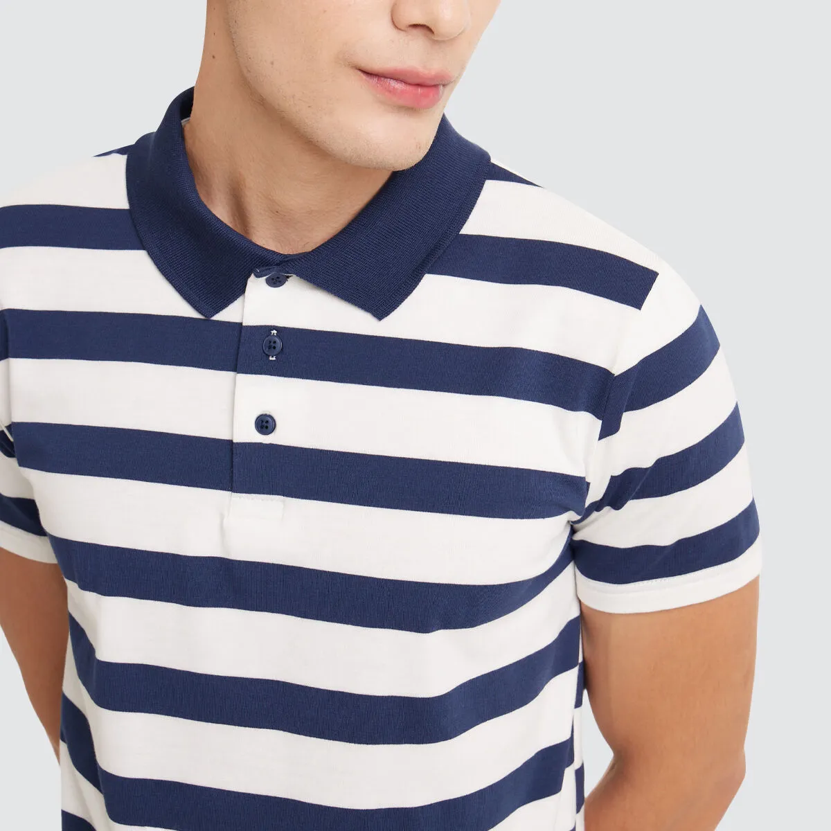 Polo Con Botones Para Hombre