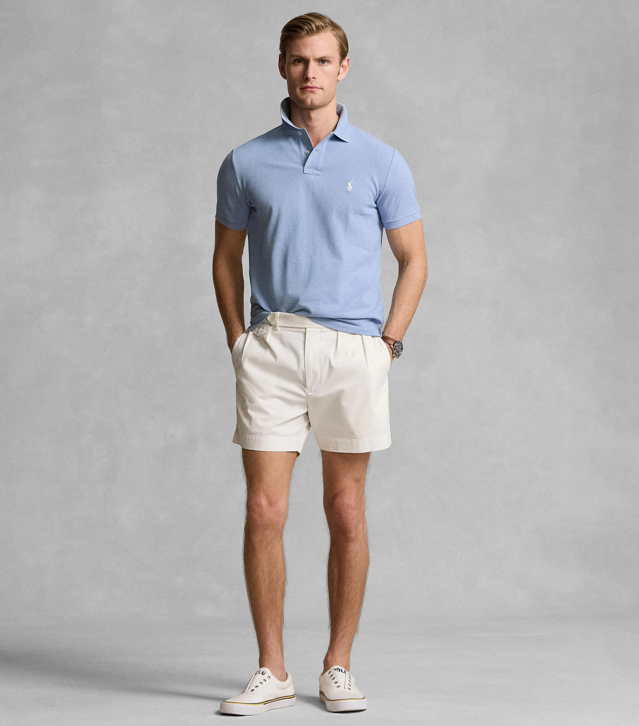 Polo Ralph Lauren Playera tipo polo lisa de manga corta Hombre