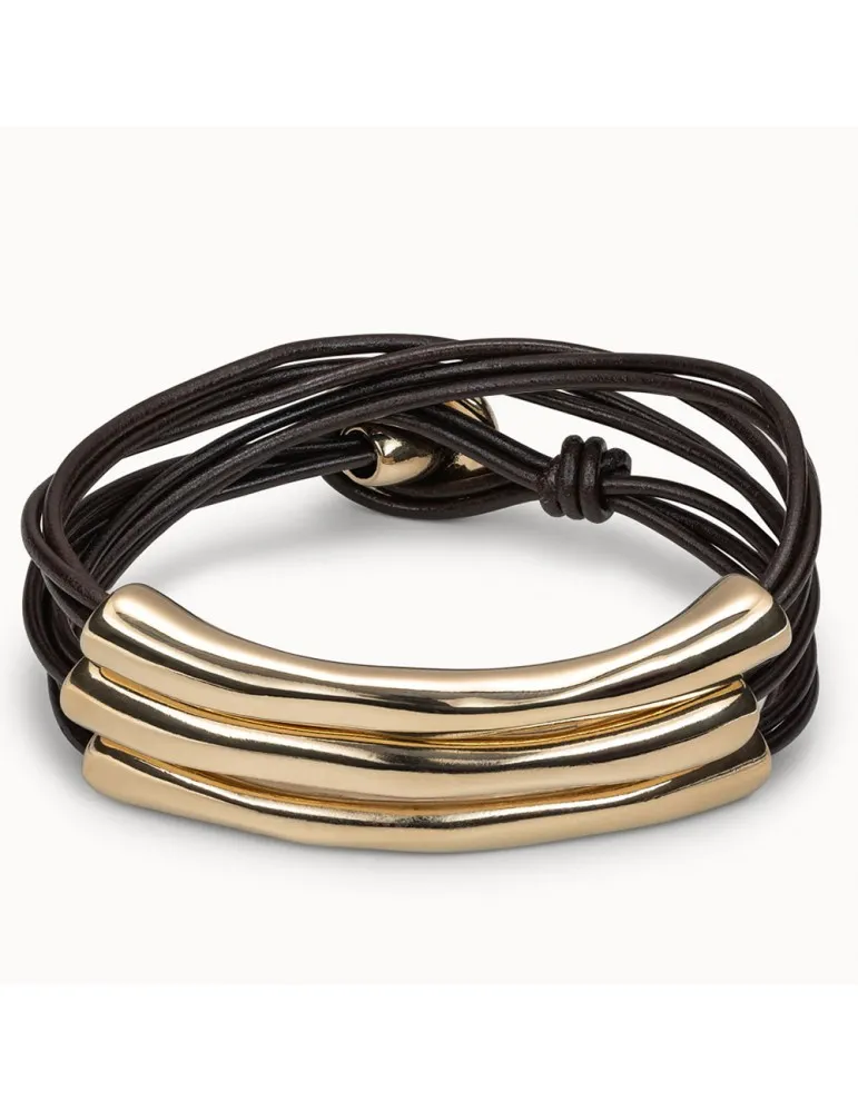 Pulsera "o no tubi" Uno de 50 Dorada