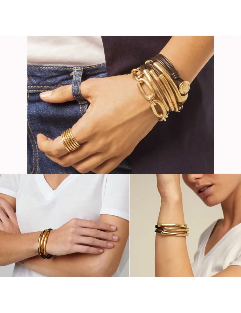 Pulsera "o no tubi" Uno de 50 Dorada