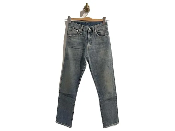 R13  pantalones vaqueros.US 25 Algodón Azul 