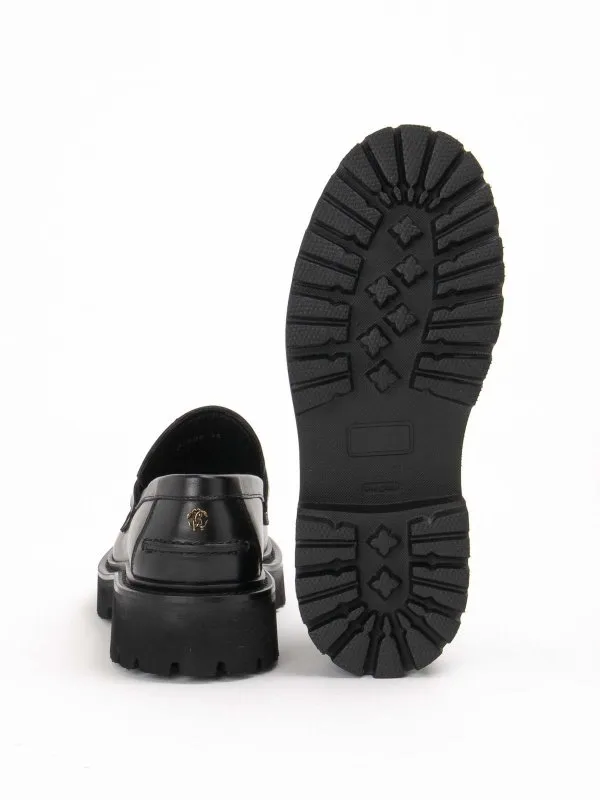 ROBERTO CAVALLI MOCASINES  NEGRO