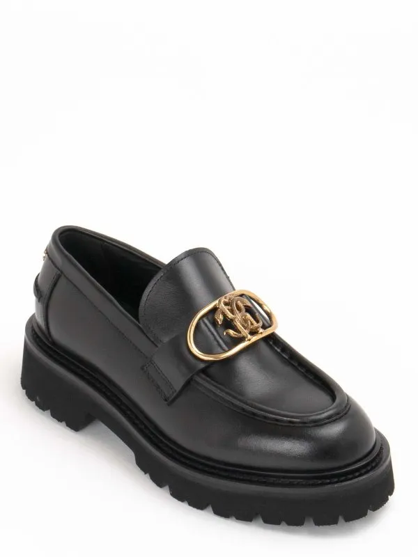ROBERTO CAVALLI MOCASINES  NEGRO