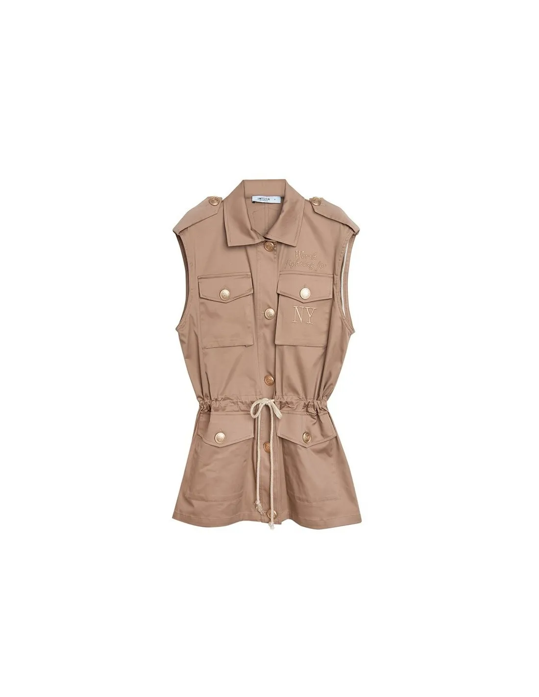 Sand Military Jacket