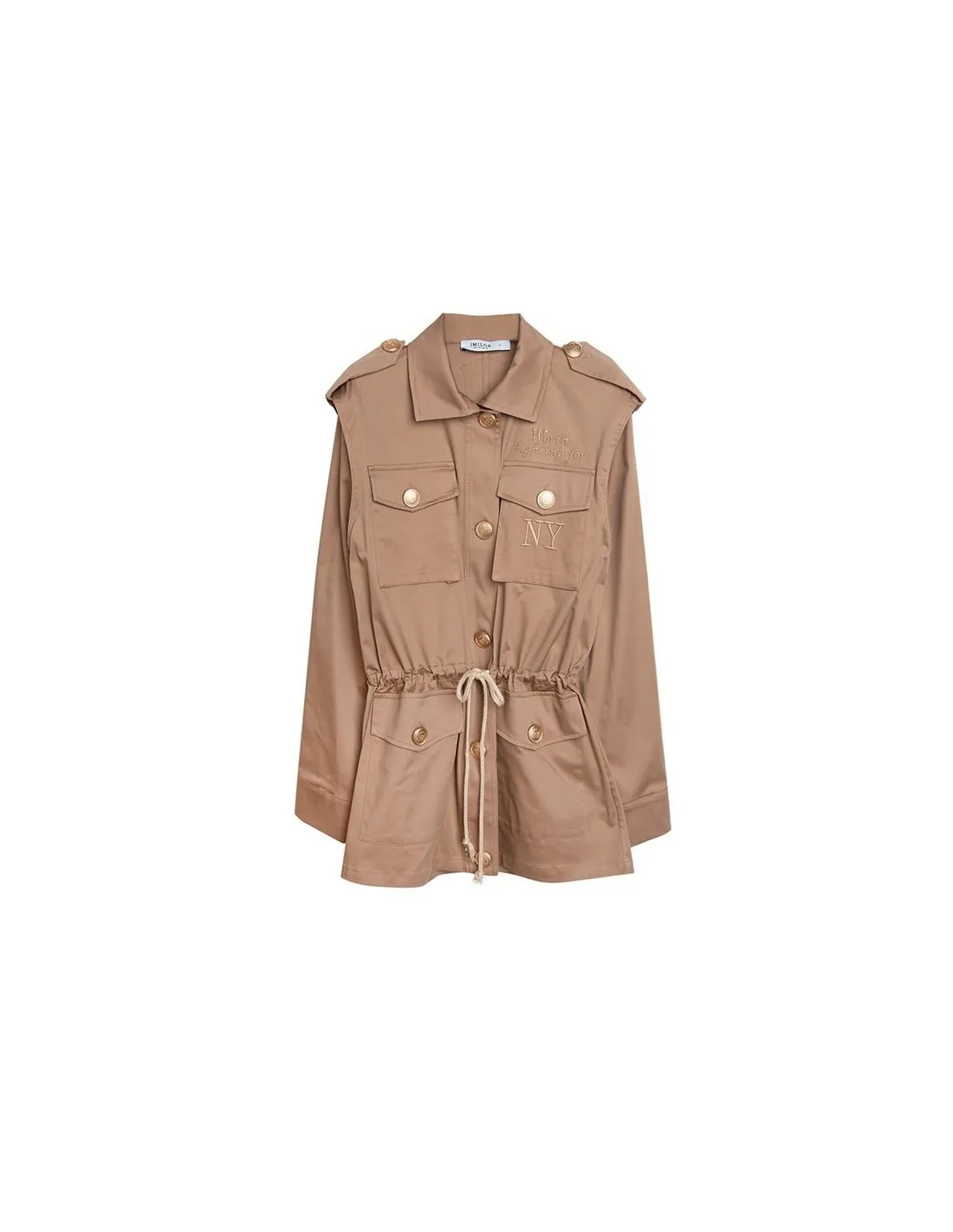 Sand Military Jacket