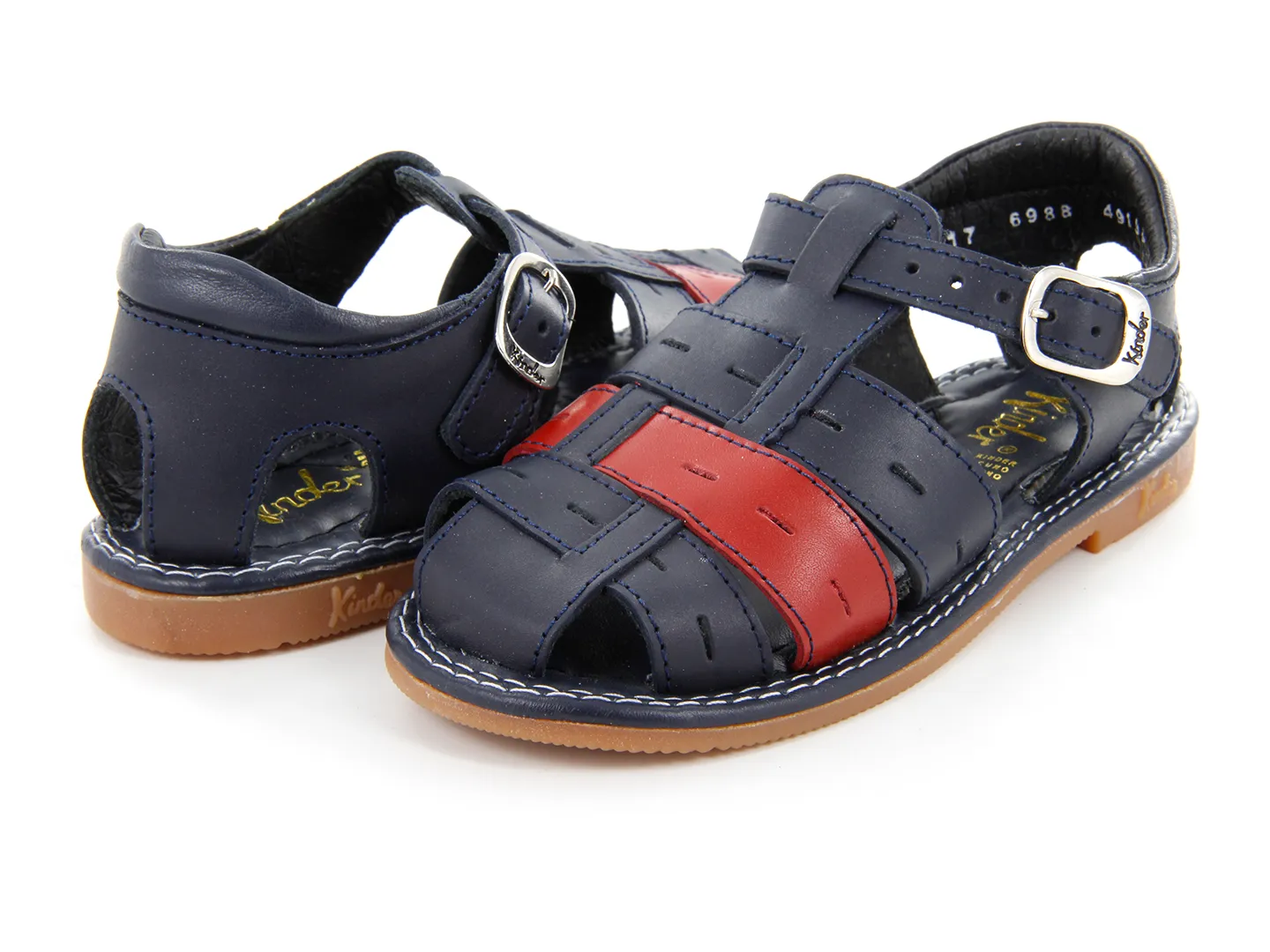 Sandalias Kinder 6981 Azul Para Niño