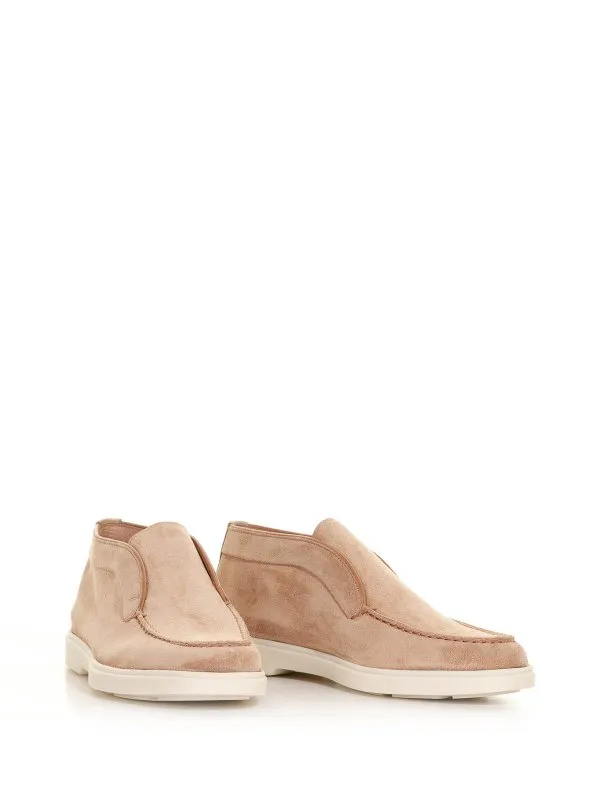 SANTONI MOCASINES  MARRóN