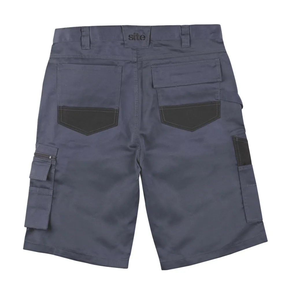 Site Jackal, pantalón corto multibolsillo, gris/negro (cintura 38