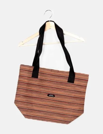 SKUNKFUNK  SKFK BOLSO MARRóN RAYAS