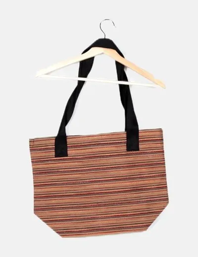 SKUNKFUNK  SKFK BOLSO MARRóN RAYAS