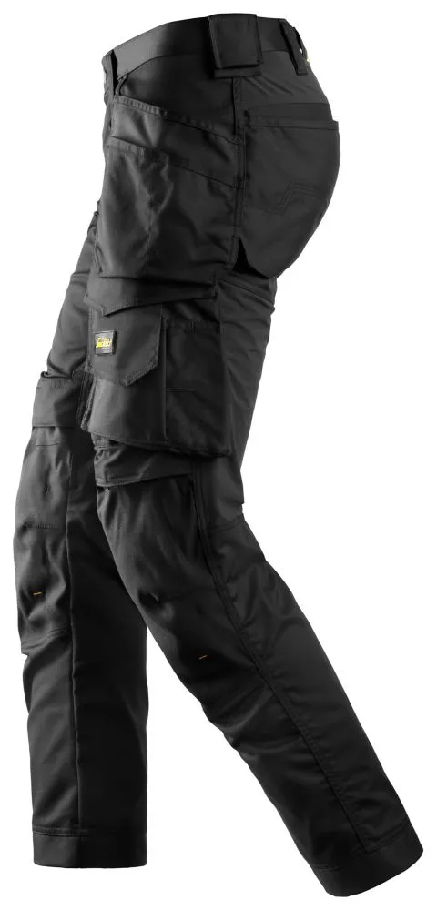 Snickers AllroundWork, pantalón elástico, negro (cintura 35