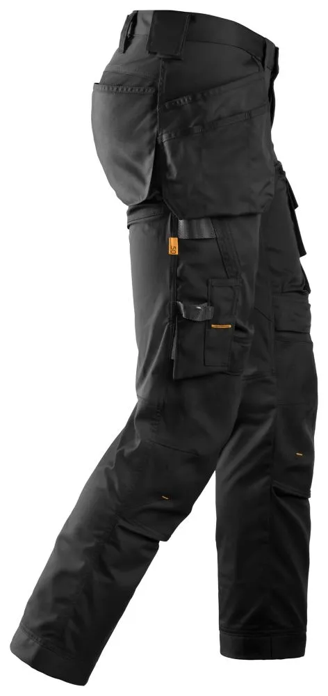 Snickers AllroundWork, pantalón elástico, negro (cintura 35