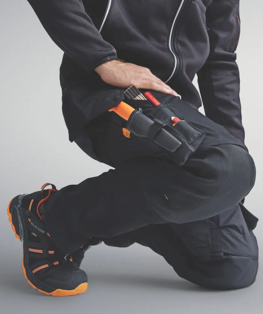 Snickers AllroundWork, pantalón elástico, negro (cintura 35