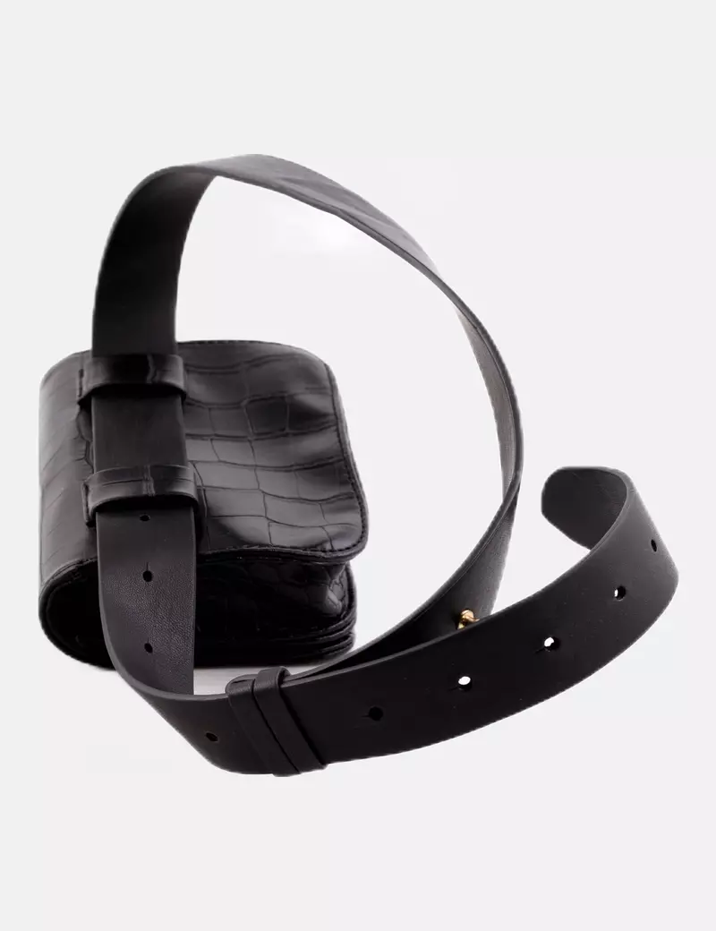 Springfield Bolso riñonera negro teturizado