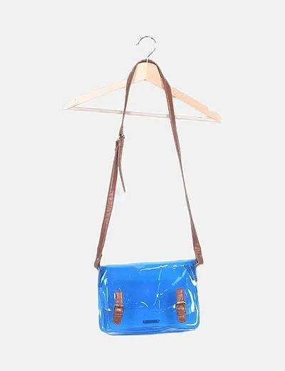 Springfield Bolso satchel azul semitransparente