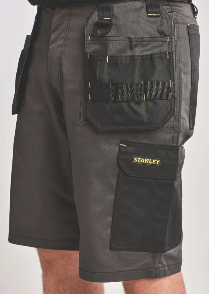 Stanley Lincoln, pantalón corto de trabajo con bolsillos de pistolera, gris (cintura 34