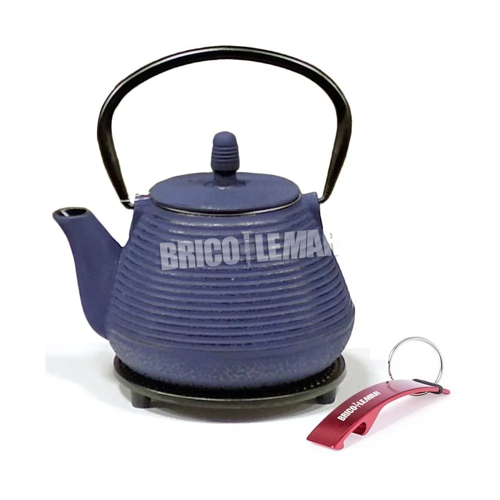 Tetera de hierro fundido Java 1L + reposatetera Ibili