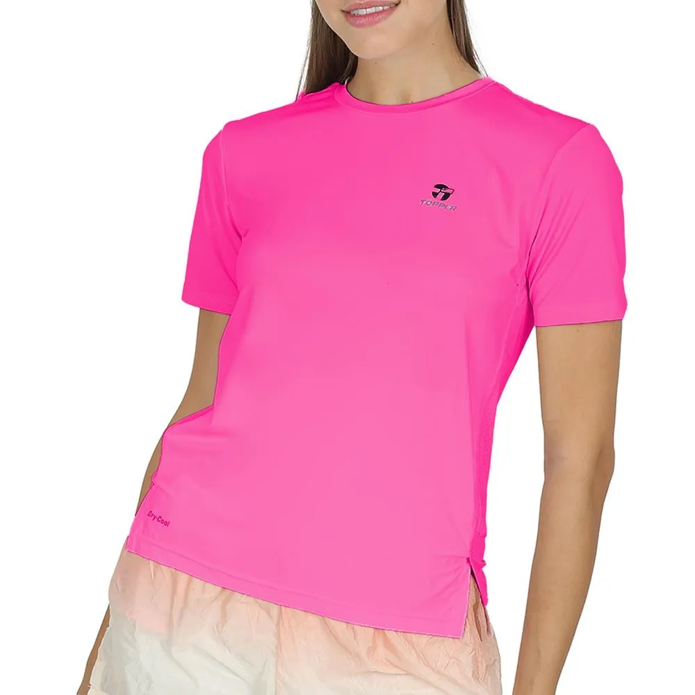 TOPPER REMERA MUJER  MC TRNG LOOSE FUCSIA