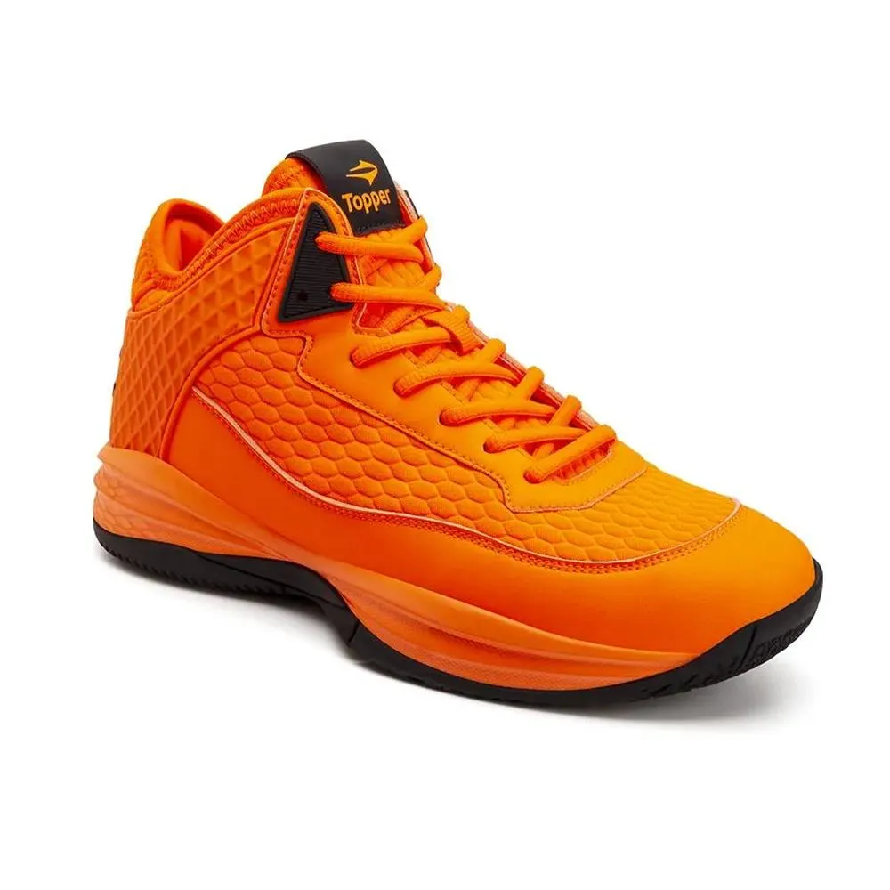 TOPPER ZAPATILLAS HOMBRE   BLOCK NARANJA SHOCKNEGRO