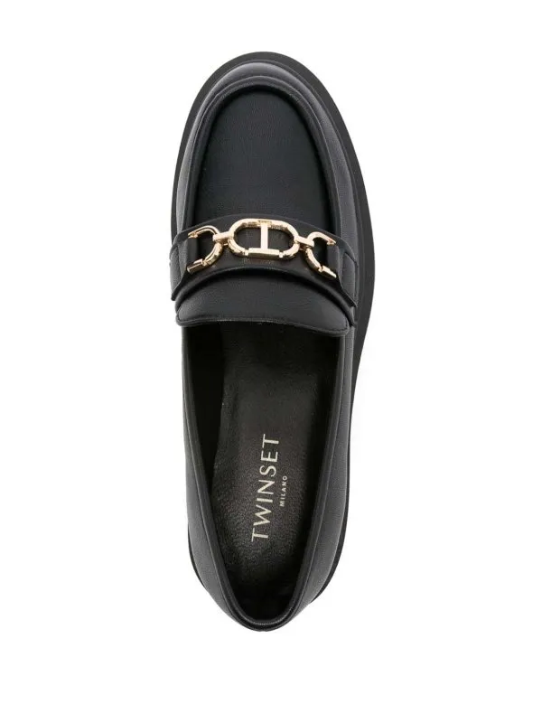 TWINSET MOCASINES  NEGRO