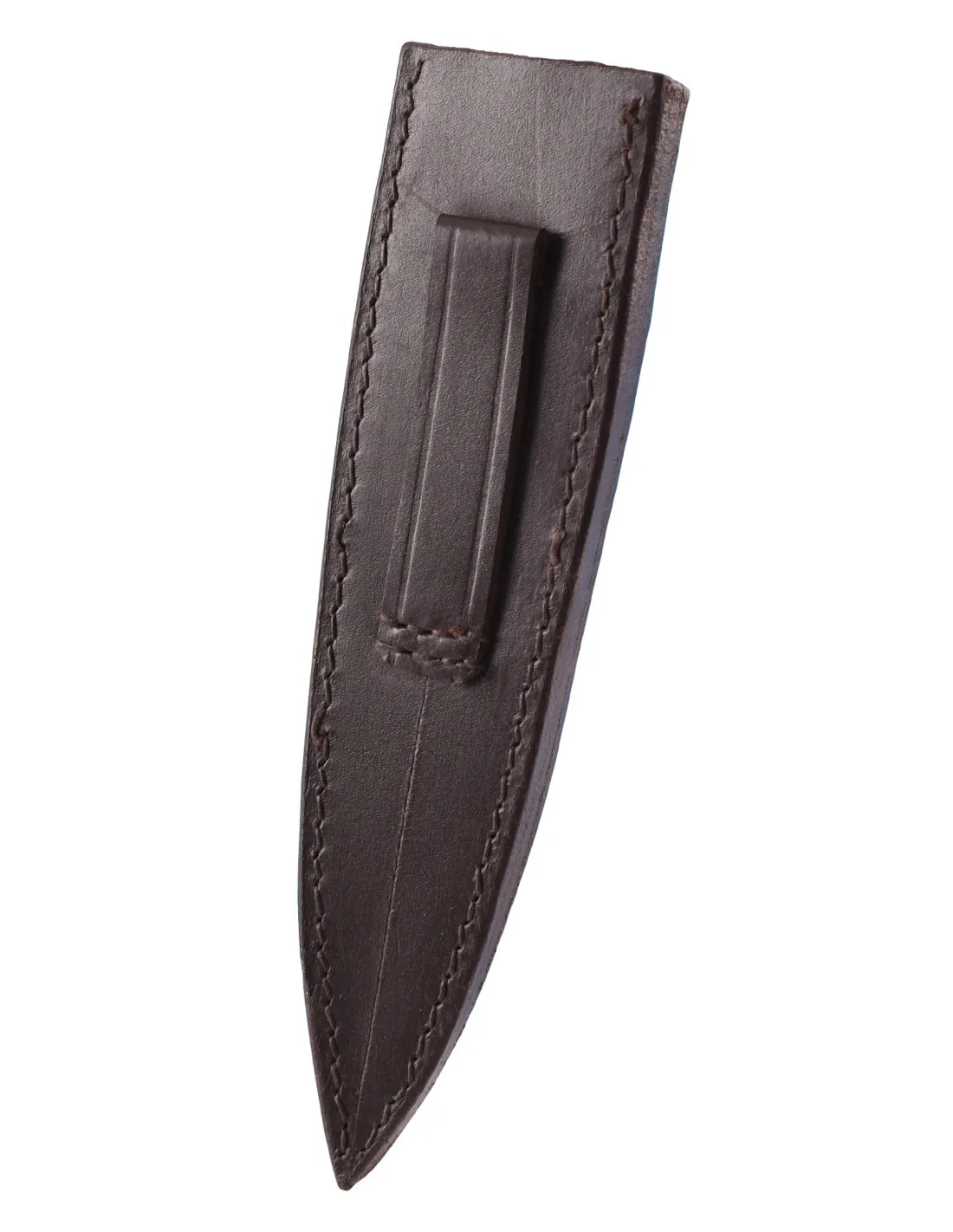 Vaina de cuero para daga medieval de botas (17,5 cm.)