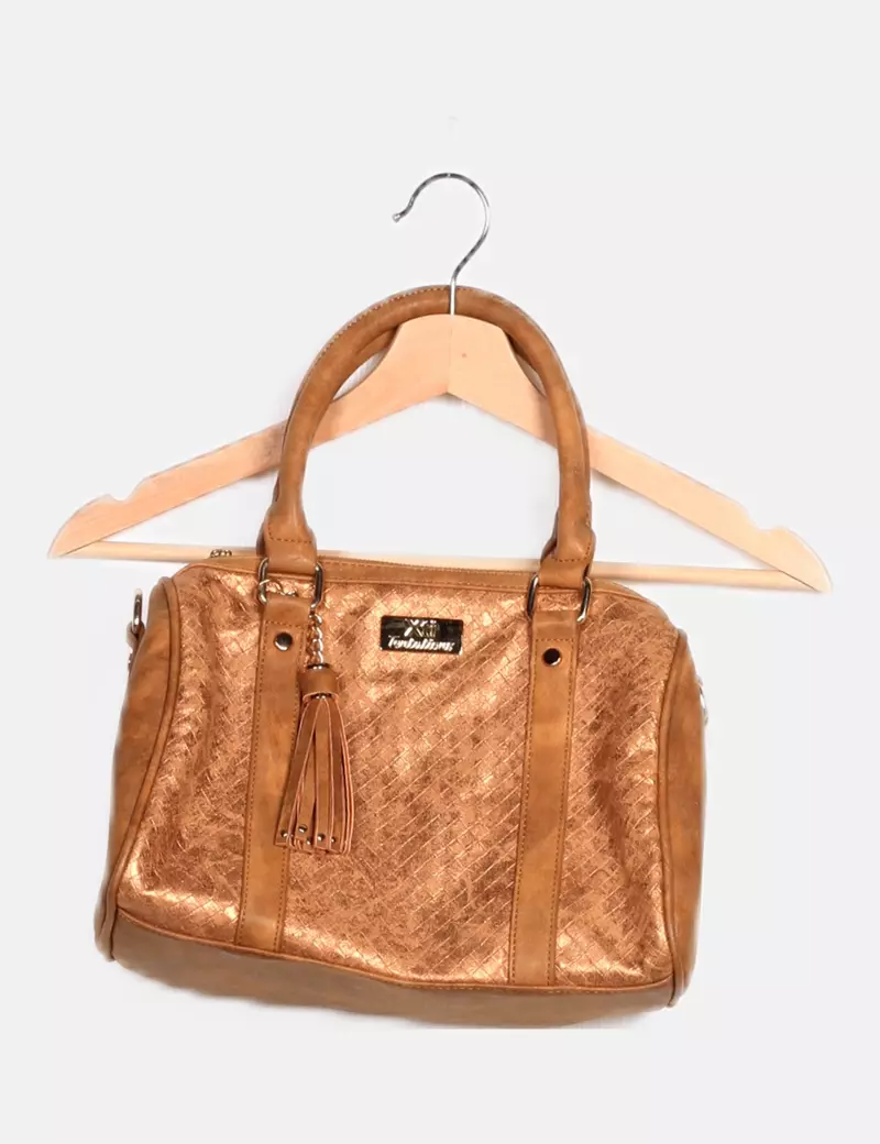 Xti Bolso beige texturizado
