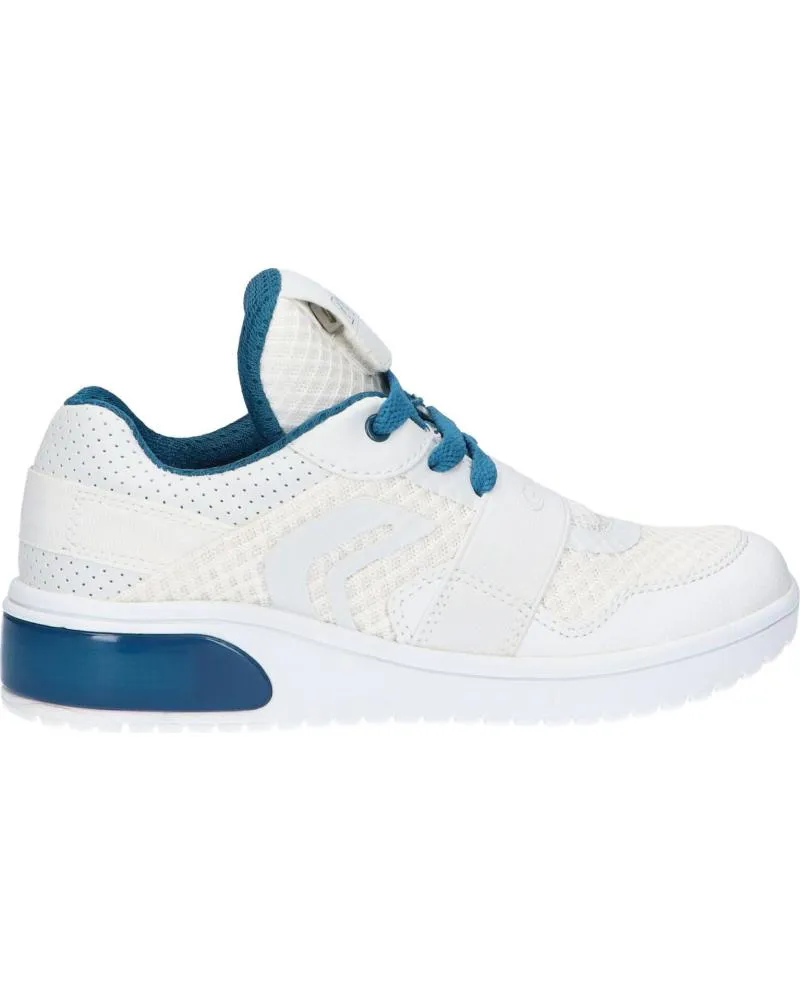 ZAPATILLAS DEPORTE DE MUJER Y NIñA Y NIñO GEOX J927QB 01454 J XLED C1ZJ4 WHITEPETROL