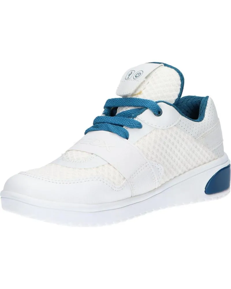 ZAPATILLAS DEPORTE DE MUJER Y NIñA Y NIñO GEOX J927QB 01454 J XLED C1ZJ4 WHITEPETROL