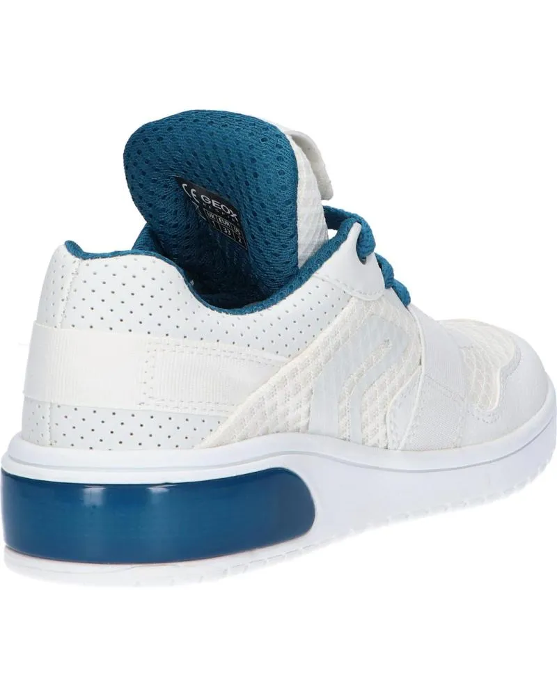 ZAPATILLAS DEPORTE DE MUJER Y NIñA Y NIñO GEOX J927QB 01454 J XLED C1ZJ4 WHITEPETROL
