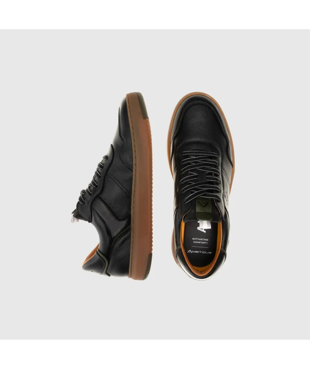 ZAPATILLAS EN CUERO AMBITIOUS AKTIF PANEL LOWTOP