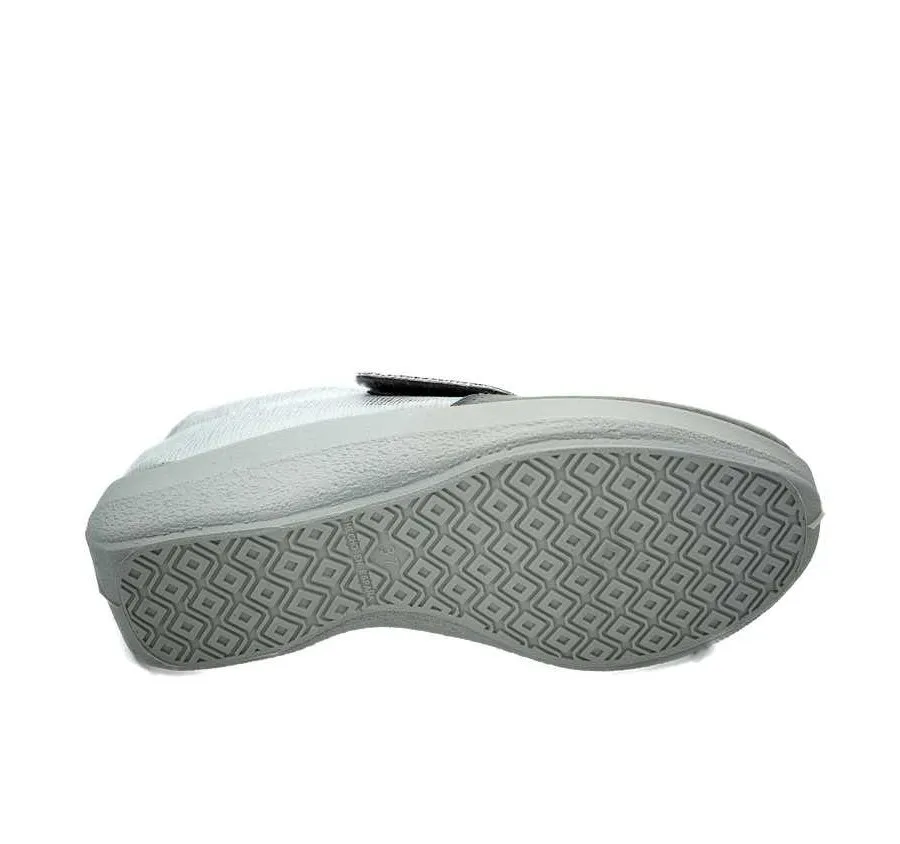 ZAPATO ANATÓMICO LA CADENA 25220 VELCRO PLATA PLANTILLA EXTRAÍBLE 25742